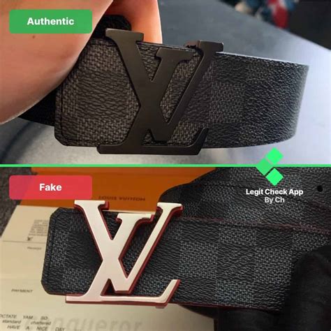 louis vuitton damier belt fake vs real|louis vuitton knockoff belt.